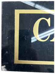 California Northern Railway Tickets Jalousie Glass Sign