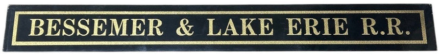 Bessemer and Lake Erie Railroad Ohio Pennsylvania Jalousie Sign