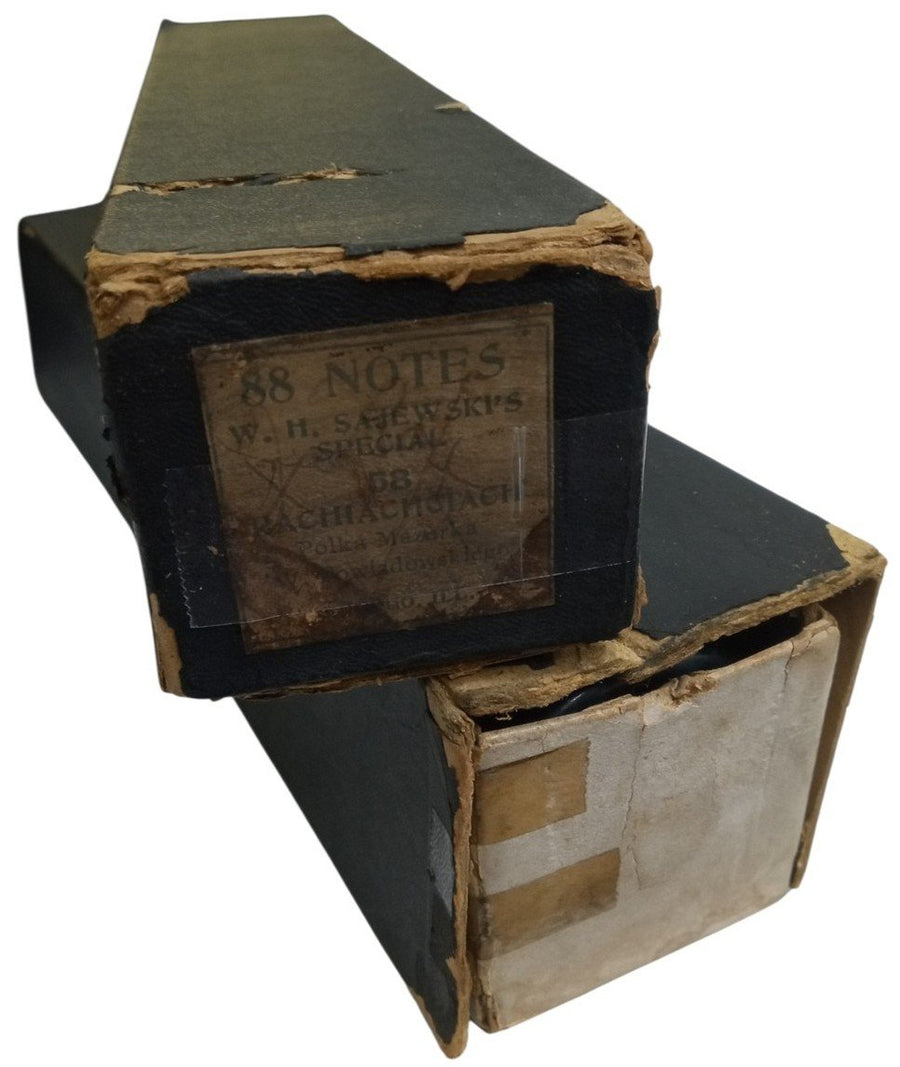 Rolls For Player Piano W/Boxes Likely 1920s Vintage Antique Collectible Music