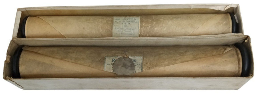 Rolls For Player Piano W/Boxes Likely 1920s Vintage Antique Collectible Music