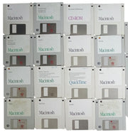 Apple Macintosh Assorted Floppy Disks 1990s Set Of 21 Retro Nostalgic Untested