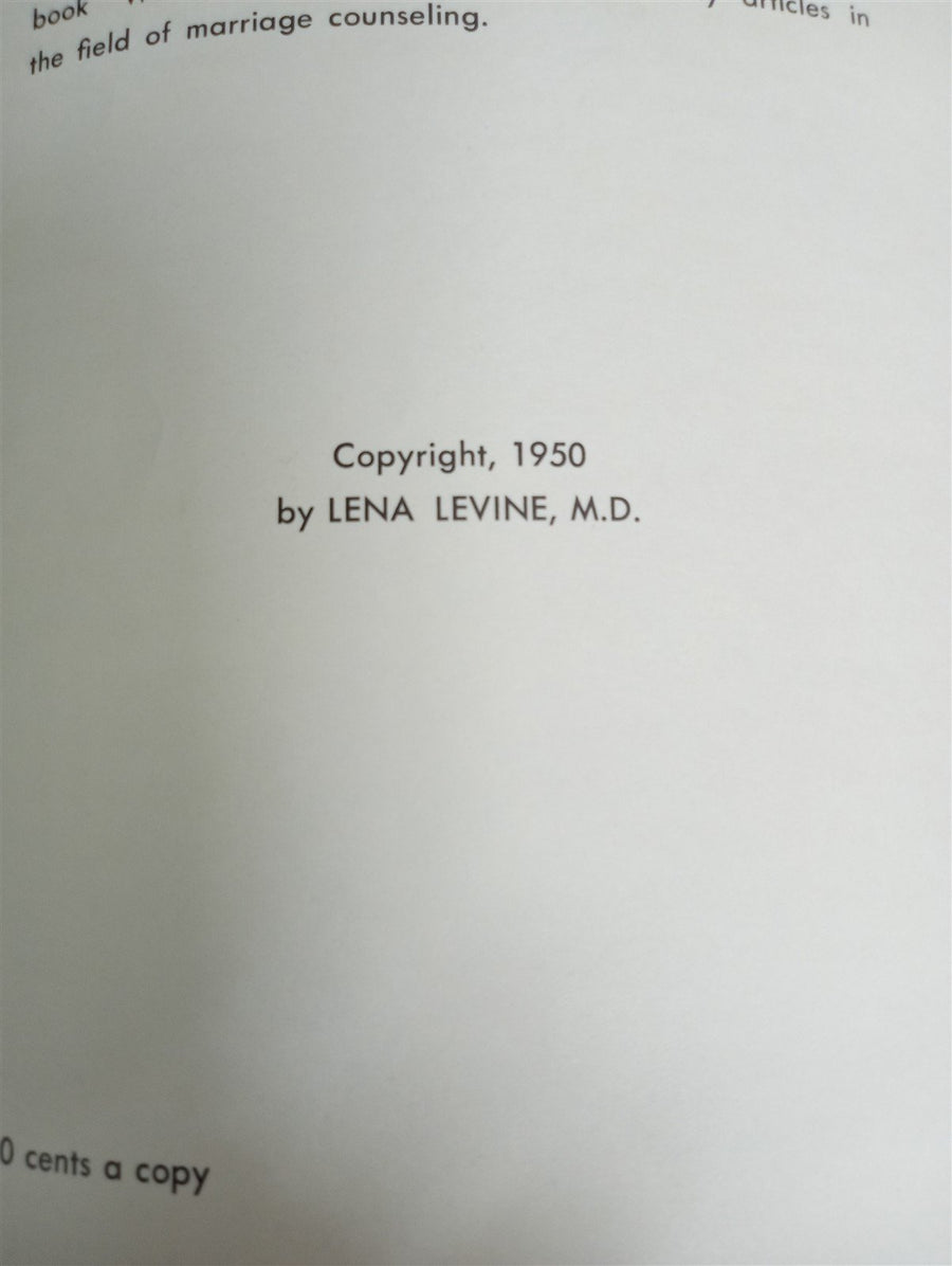 Booklet Planned Parenthood Doctor Talks With Bride And Groom 1960s Vintage