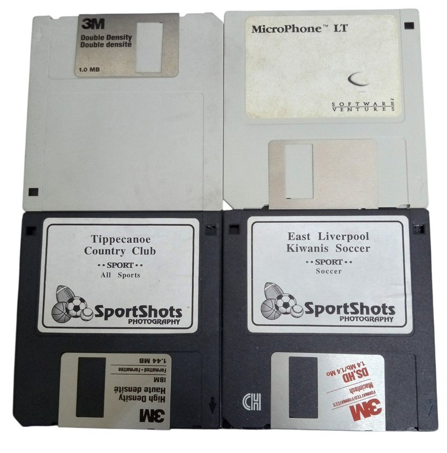 Floppy Disks Assorted Set Of 9 Retro Nostalgic Collectible 1990s Untested