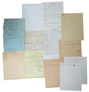 Railroad Papers/Ephemera 1880s-1920s Set Of 37 Antique Collectible Railroadiana