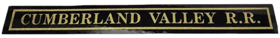 Cumberland Valley RR Antique Jalousie Glass Sign