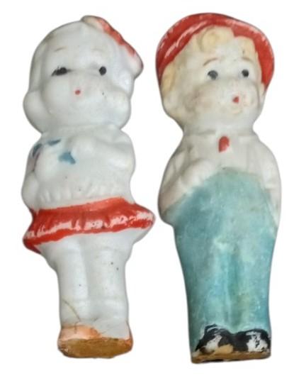 Penny Dolls Made In Japan Set Of 6 Likely 1930s Vintage Antique Collectible Toys