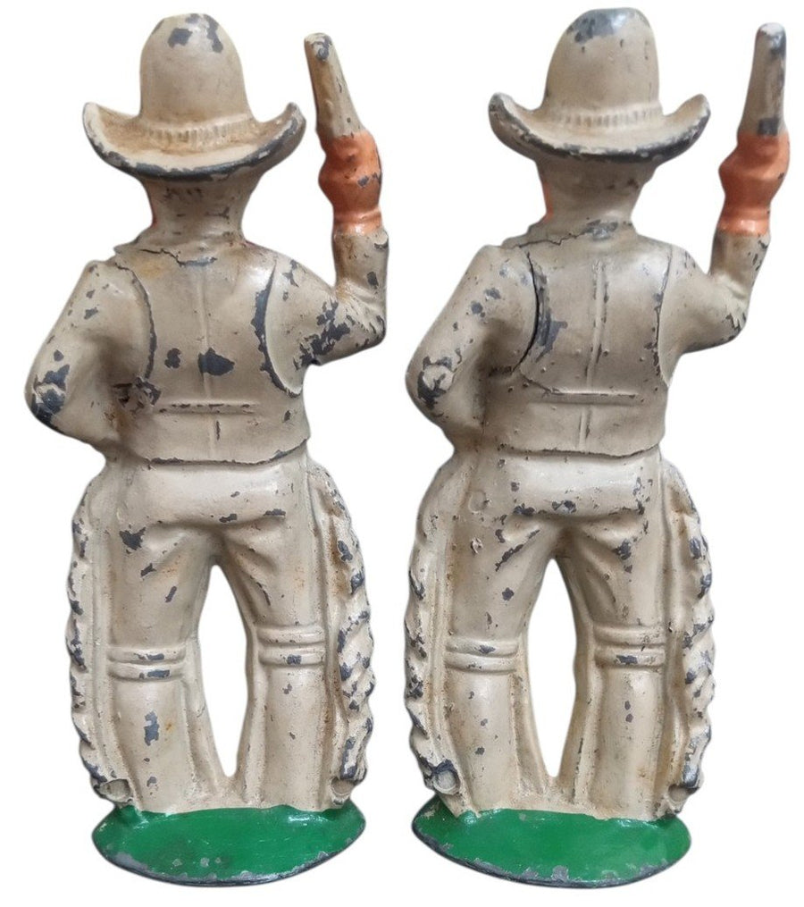 Barclay Or Manoil Cowboy Toy Lead Figures Set Of 4 Likely 1930s Vintage Antique