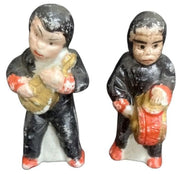 Japanese Dime Store Musican Figures Set Of 4 Likely 1930s Vintage Collectible