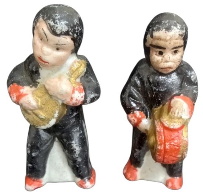 Japanese Dime Store Musican Figures Set Of 4 Likely 1930s Vintage Collectible