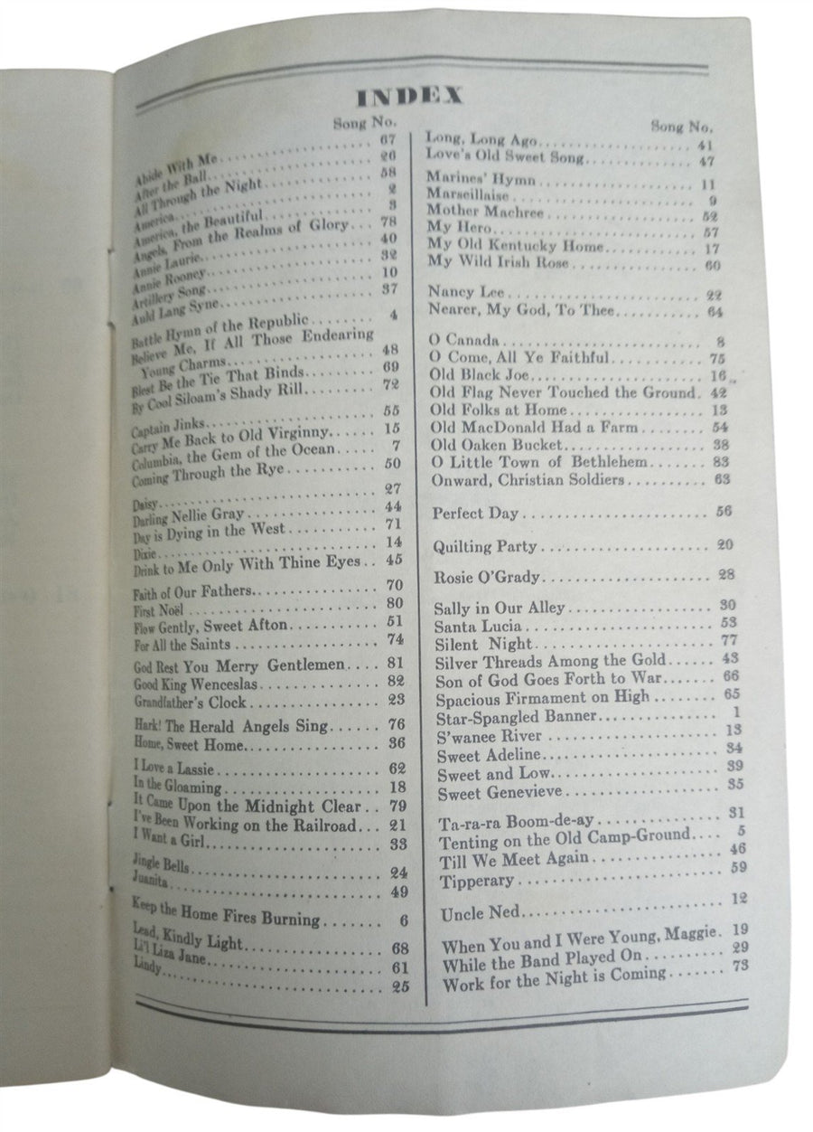 Prudential Insurance 1910 Cookbook & 1934 Songs Book Antique Collectible