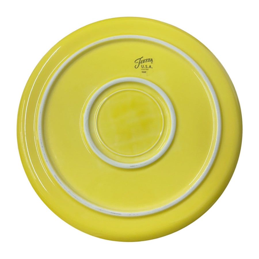 Fiesta - Sunflower Yellow Cake Plate Homer Laughlin HLC Ceramic serving plate