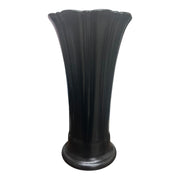 Fiesta - Foundry Black Medium Flower Vase Homer Laughlin HLC Ceramic Collectible Decor