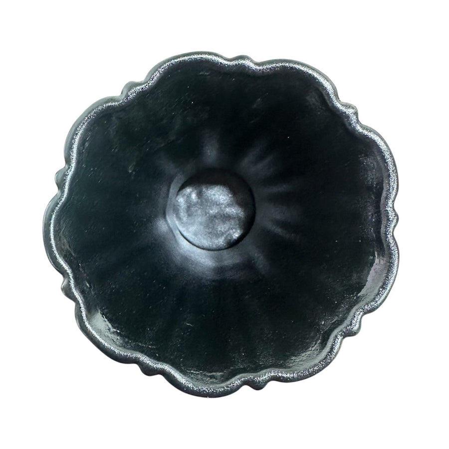 Fiesta - Foundry Black Medium Flower Vase Homer Laughlin HLC Ceramic Collectible Decor