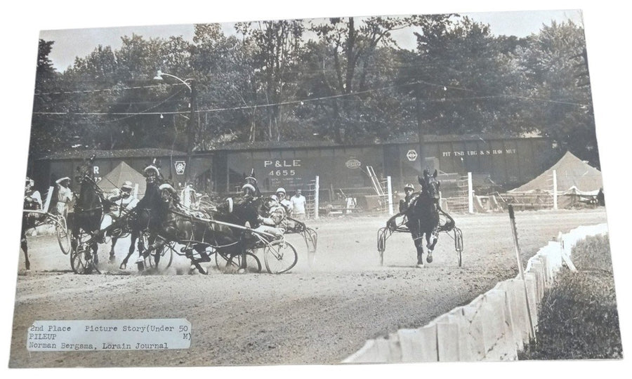 Lorain Journal Race Track Photo Print Posters 8"x12.75" Norman Bergsma 8/26/65