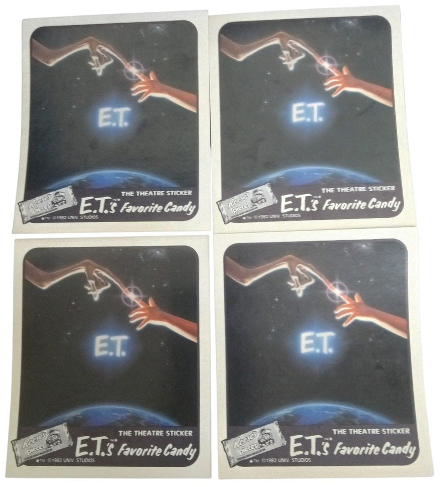 E.T. Reese's Pieces The Theatre Sticker 1982 Set Of 7 Retro Collectible