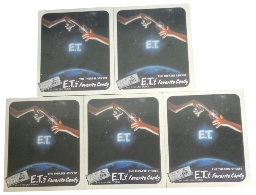 E.T. Reese's Pieces The Theatre Sticker 1982 Set Of 10 Retro Collectible