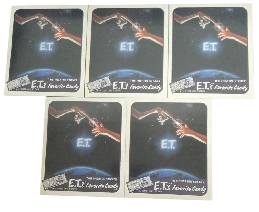 E.T. Reese's Pieces The Theatre Sticker 1982 Set Of 10 Retro Collectible