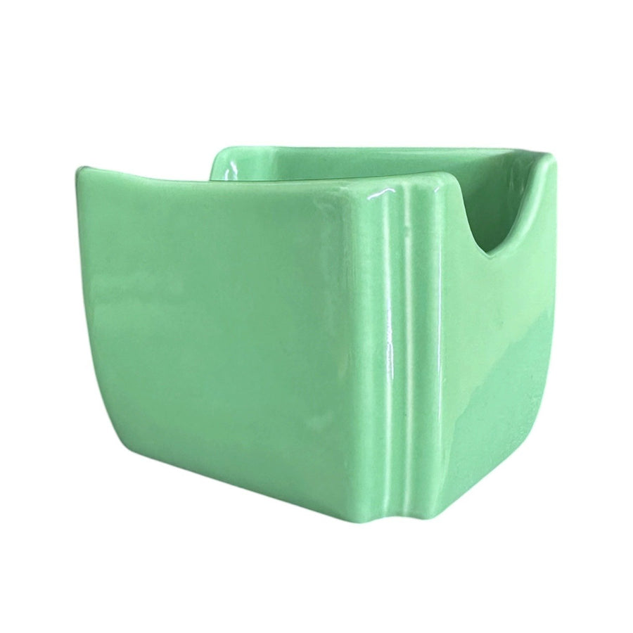 Fiesta - Seamist Green Sugar Packet Caddy Homer Laughlin HLC Retired Ceramic Holder