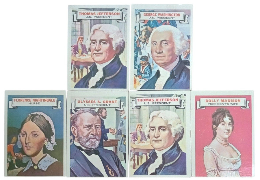 Topps Who Am I Trading Cards Likely 1960s Set Of 6 Vintage Collectible