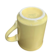 Homer Laughlin China Co. Yellow Denver Mug HLC Vintage Ceramic Retired Cup Fiesta Go-Along