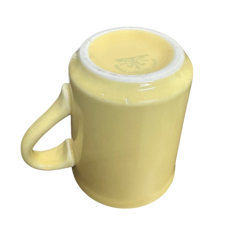 Homer Laughlin China Co. Yellow Denver Mug HLC Vintage Ceramic Retired Cup Fiesta Go-Along