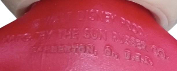 Disney Mickey Mouse Sun Rubber Toy Likely 1960s Vintage Collectible Disneyana