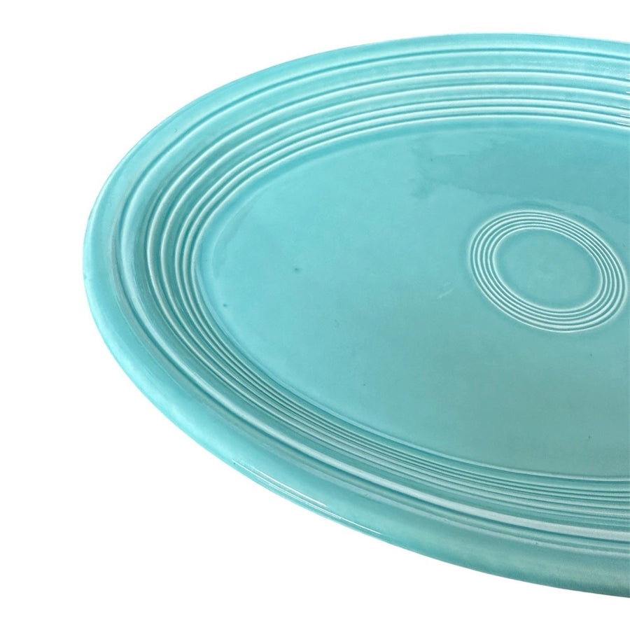 Fiesta - Turquoise Blue Large Oval Serving Platter Homer Laughlin HLC Ceramic Tableware