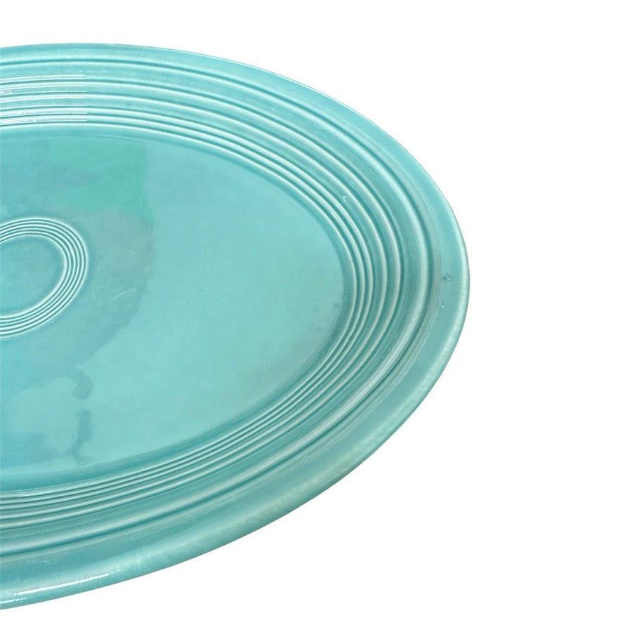 Fiesta - Turquoise Blue Large Oval Serving Platter Homer Laughlin HLC Ceramic Tableware