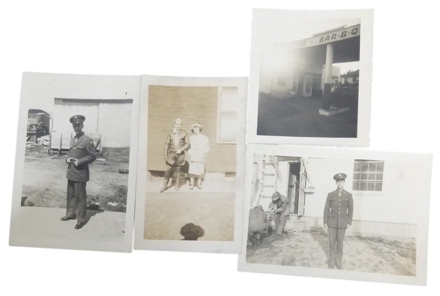 WWII Soldier Memory Photos Set Of 30 Antique Collectible Photographs 1940s