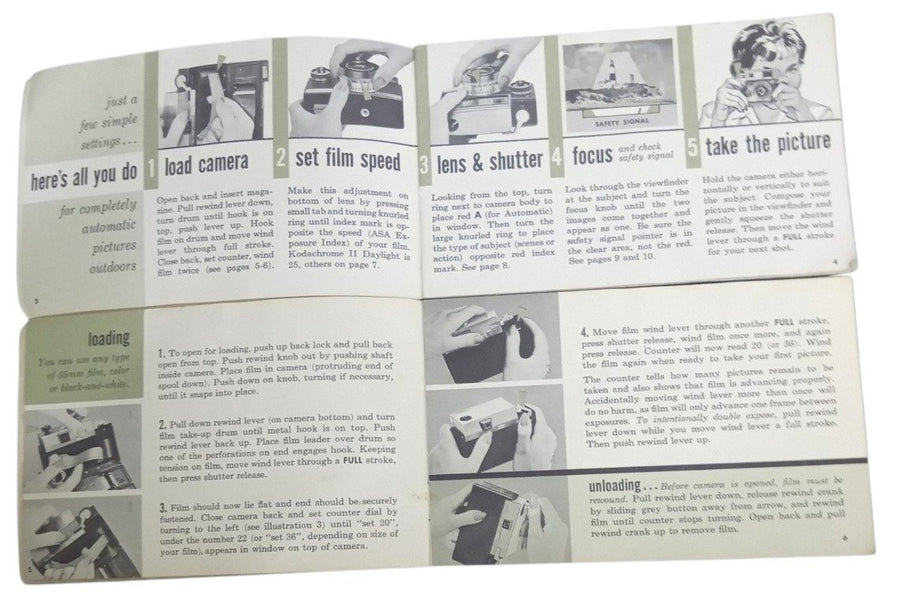 Argus Autronic II Camera Manuals Vintage Retro Collectible Photography Ephemera