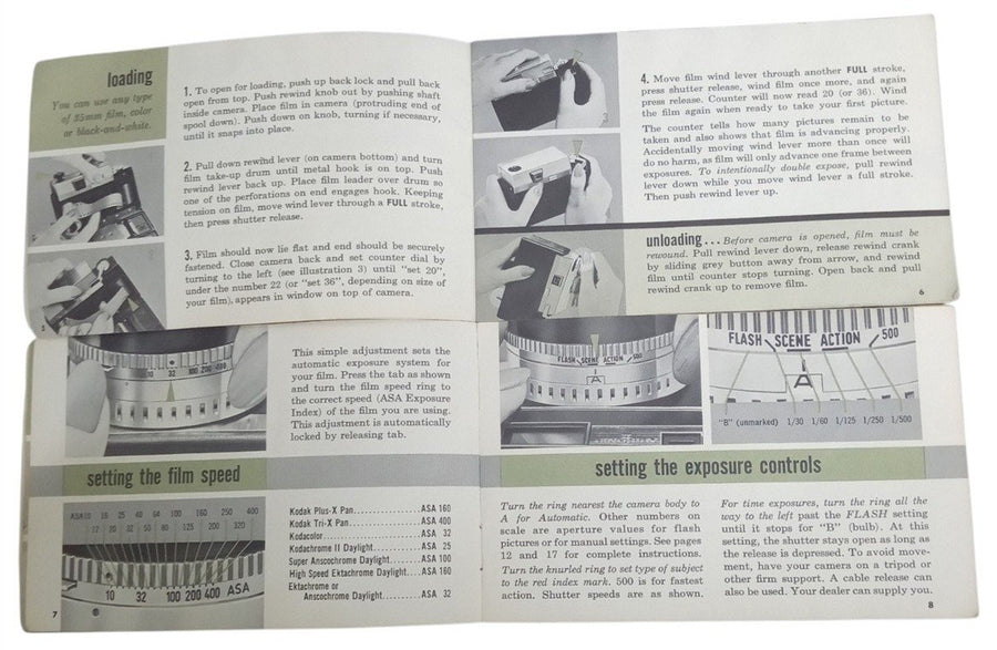 Argus Autronic II Camera Manuals Vintage Retro Collectible Photography Ephemera
