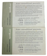 Argus Autronic II Camera Manuals Vintage Retro Collectible Photography Ephemera
