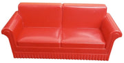 Marx Red Dollhouse Furniture Set Of 5 Vintage Collectible Miniature Toys