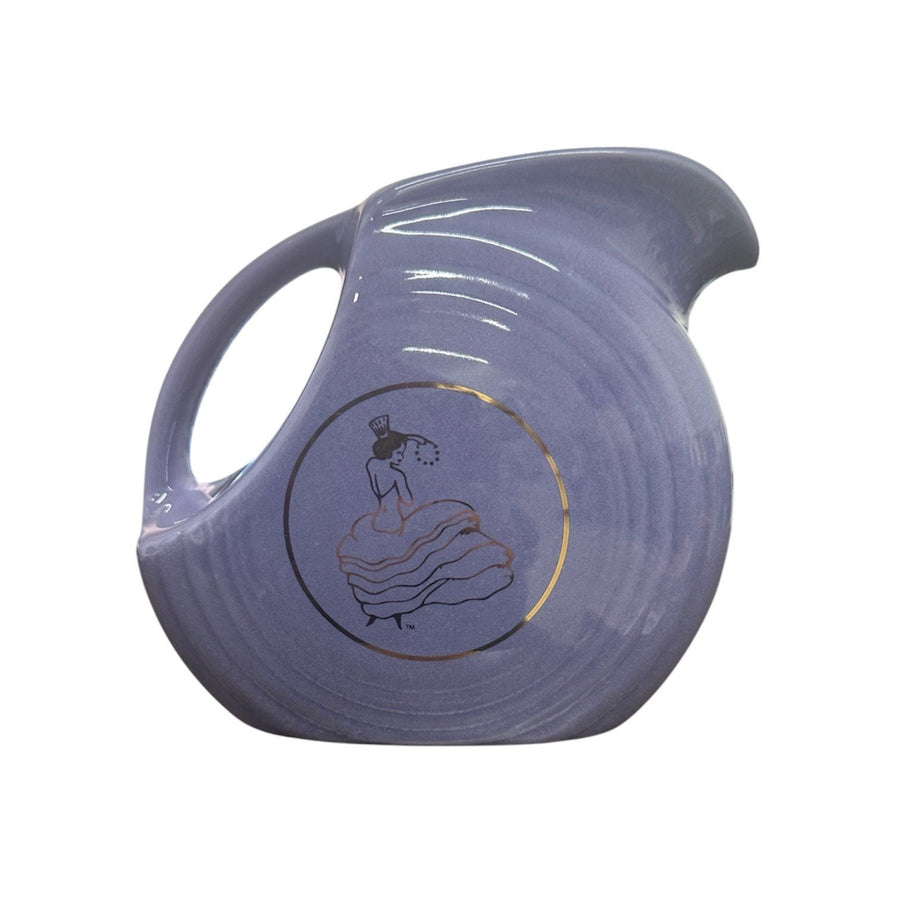 Fiesta - Lavender Purple 90th Anniversary Small Disk Pitcher 28oz Homer Laughlin HLC Ceramic NIB Limited No. 249/400