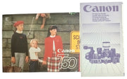 Canon T50 Manual & Products Guide 1980s Retro Collectible Photography Ephemera