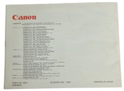 Canon T50 Manual & Products Guide 1980s Retro Collectible Photography Ephemera