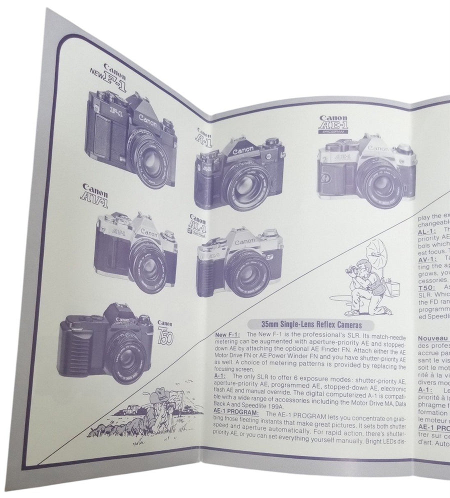 Canon T50 Manual & Products Guide 1980s Retro Collectible Photography Ephemera