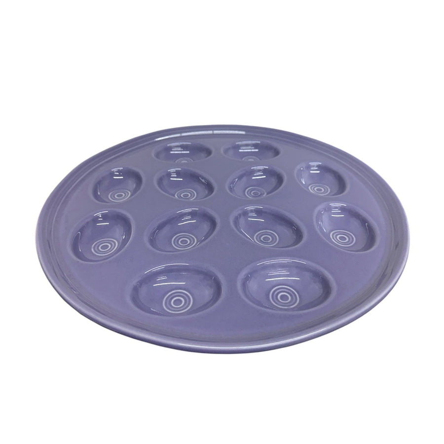 Fiesta - Lavender Purple Round Egg Serving Platter Homer Laughlin HLC Ceramic Tray Plate