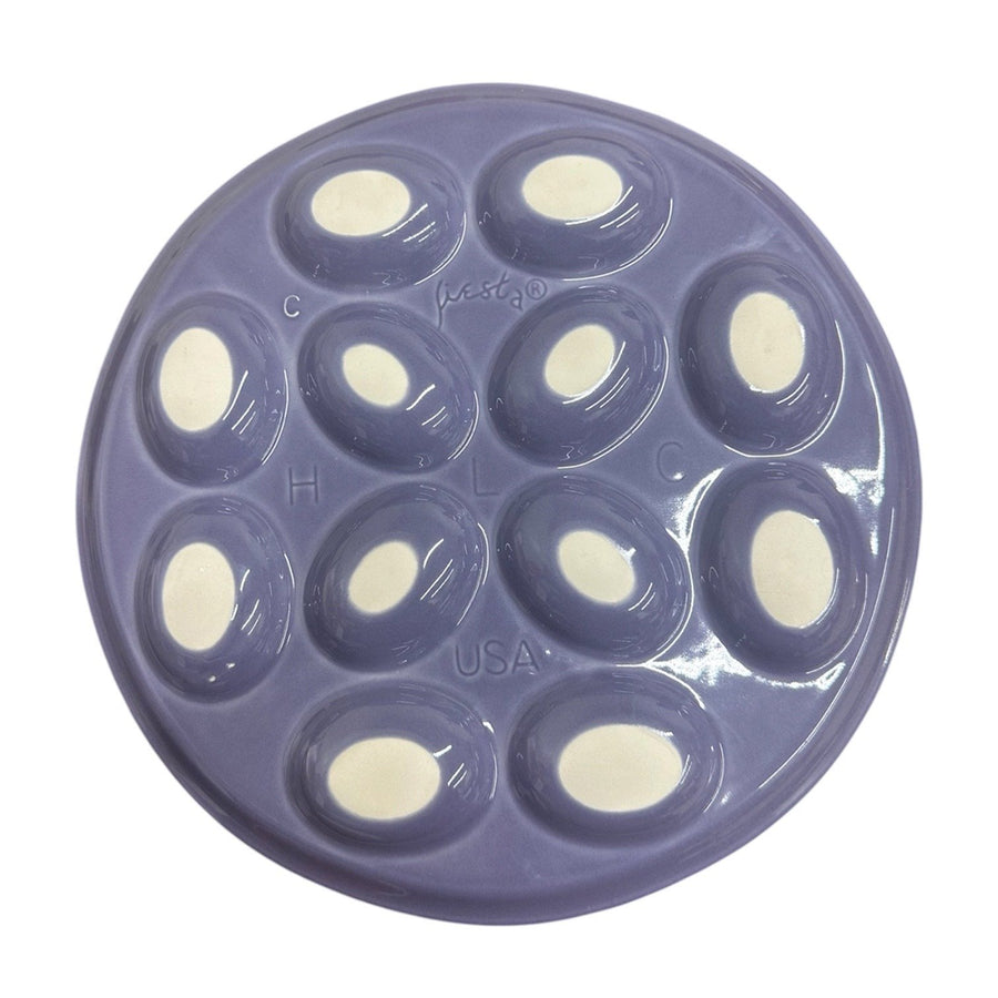Fiesta - Lavender Purple Round Egg Serving Platter Homer Laughlin HLC Ceramic Tray Plate