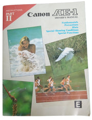 Canon AE-1 Owner's Manual 1980 Retro Collectible Nostalgic Ephemera Photography