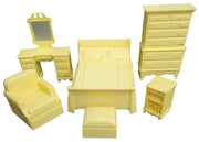 Marx Dollhouse Bedroom Furniture Set Of 6 Vintage Collectible Nostalgic