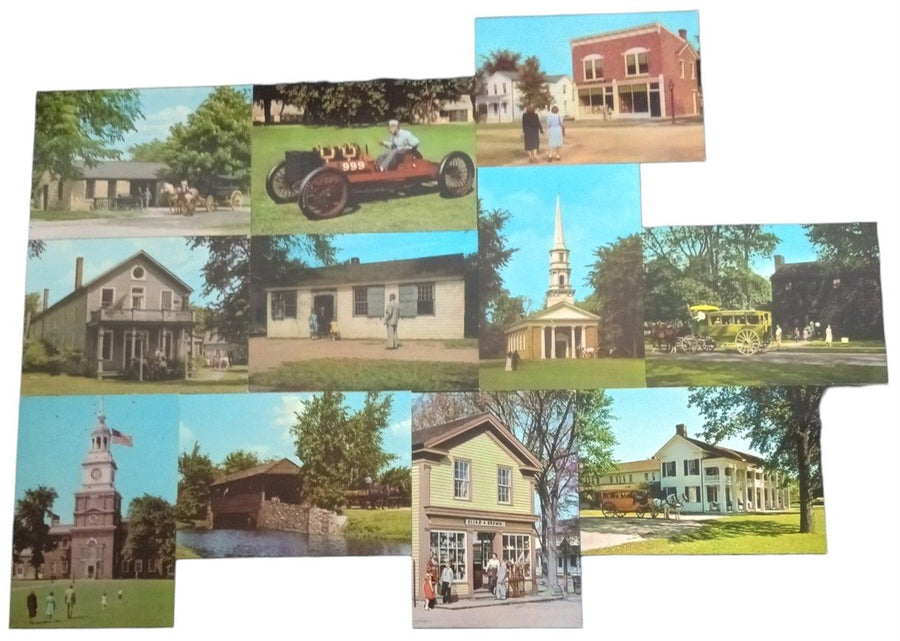 Greenfield Village,Michigan Photo Cards Likely 1960s Set Of 20 Vintage