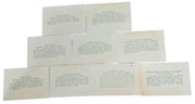 Greenfield Village,Michigan Photo Cards Likely 1960s Set Of 20 Vintage