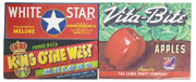 Fruit Crate Labels Set Of 3 Likely 1950s Vintage Collectible Advertising