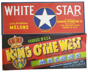 Fruit Crate Labels Set Of 3 Likely 1950s Vintage Collectible Advertising