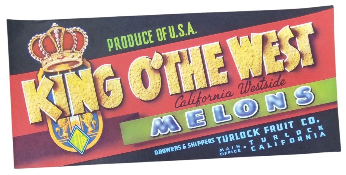 Fruit Crate Labels Set Of 3 Likely 1950s Vintage Collectible Advertising