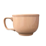 Homer Laughlin China Co. Apricot Jumbo Mug & Saucer Set HLC Ceramic Retired Cup Fiesta Go-Along