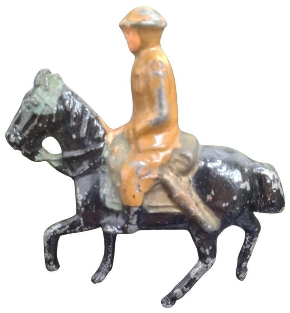 Barclay Or Manoil Horseback Soldier Lead Figure Likely 1930s Vintage Collectible