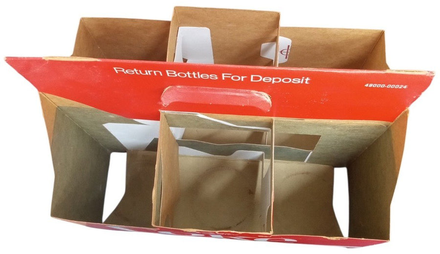 Coca Cola Cardboard Carrier/Caddy 32 Oz Bottles Vintage Collectible Nostalgic