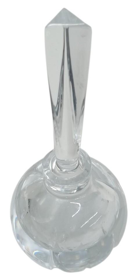 Perfume Bottle W/Stopper Likely Mikasa Vintage Collectible Clear Glassware